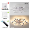 Garwarm Dimmable Ceiling Fan with Light and Remote Control, 27" Small Flush Mounted Ceiling Fan