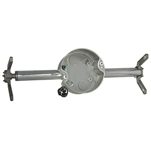 Hubbell Raco 936 4 in. Round Retro - Brace Ceiling Fan - Rated Support 4 in Gray