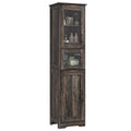 Bathroom Cabinet, Tall Storage Cabinet with Doors and Adjustable Shelf, Freestanding Floor Pantry Cabinet