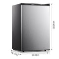 KNDKO 3.2cu.ft Upright Freezer, Compact Freezer with Removable Shelves, Adjustable Thermostat for Home/Kitchen/Office, SILVER