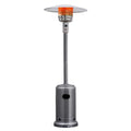 50,000 BTU Propane Patio Heater, Standing Stainless Steel Outdoor Heater with Wheels, Triple Protection, CSA Certified for Deck & Commercial