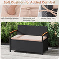 Tangkula 46 Gallon Outdoor Bench with Storage