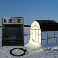 ML100TBAHR Ventless Propane Gas Blue Flame Space Heater with Thermostat Control